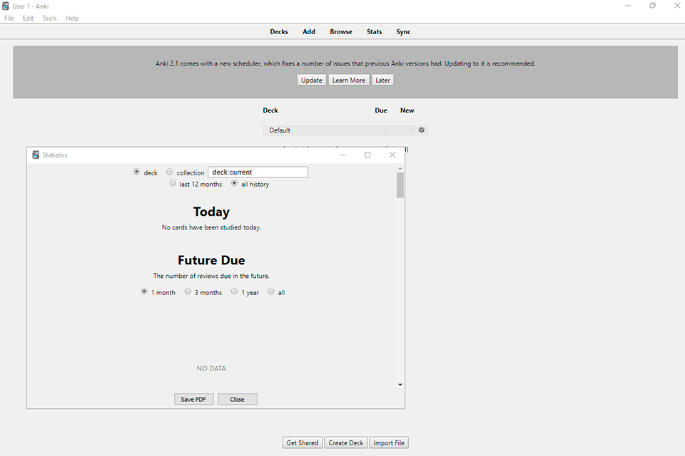 anki japanese learning software interface