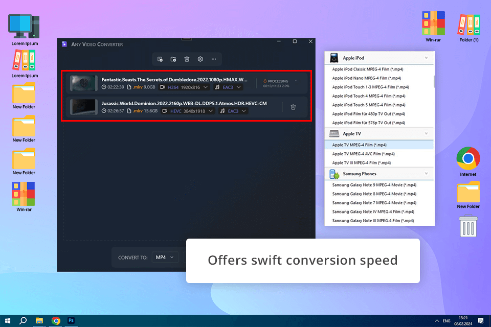 any video converter interface