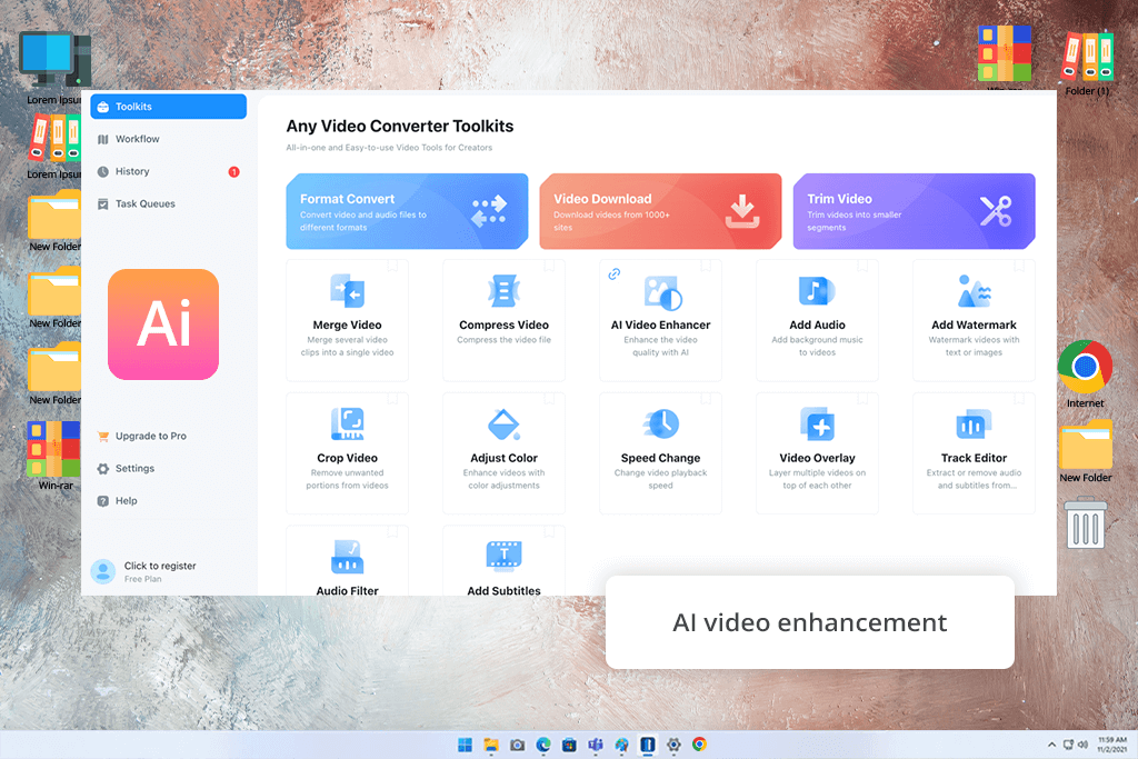 any video converter pro ai enhancement
