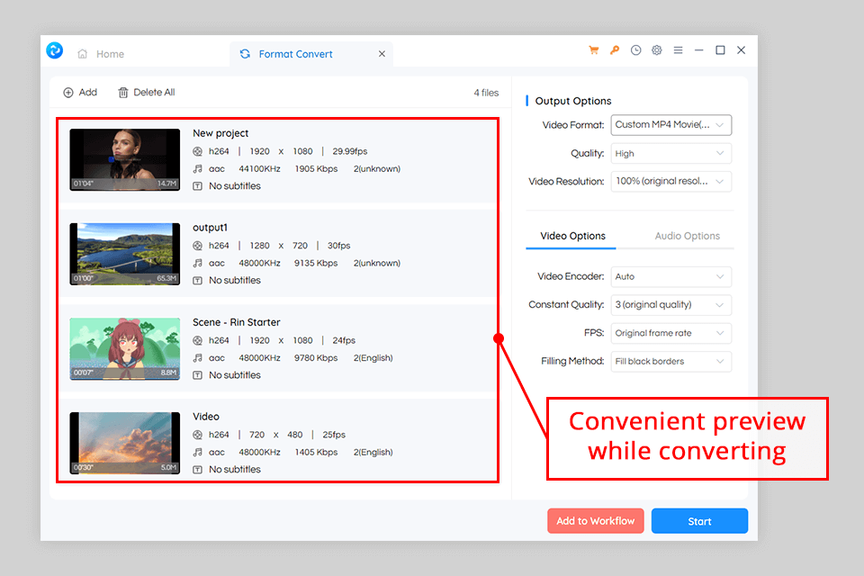 any video converter screen