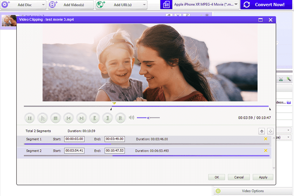 any video converter youtube to aac converter interface