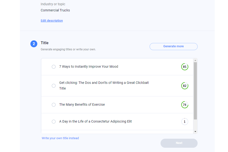 anyword ai copywriter сreating blog posts