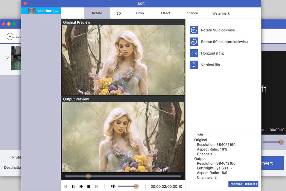 apeaksoft video editor video editing software for mac interface