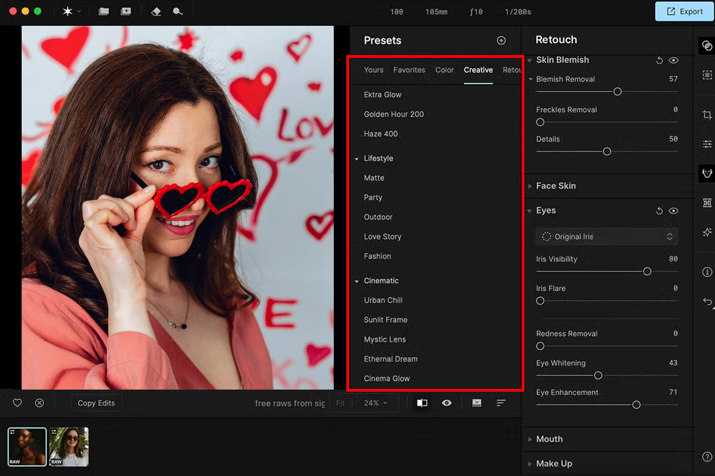 aperty creative effects