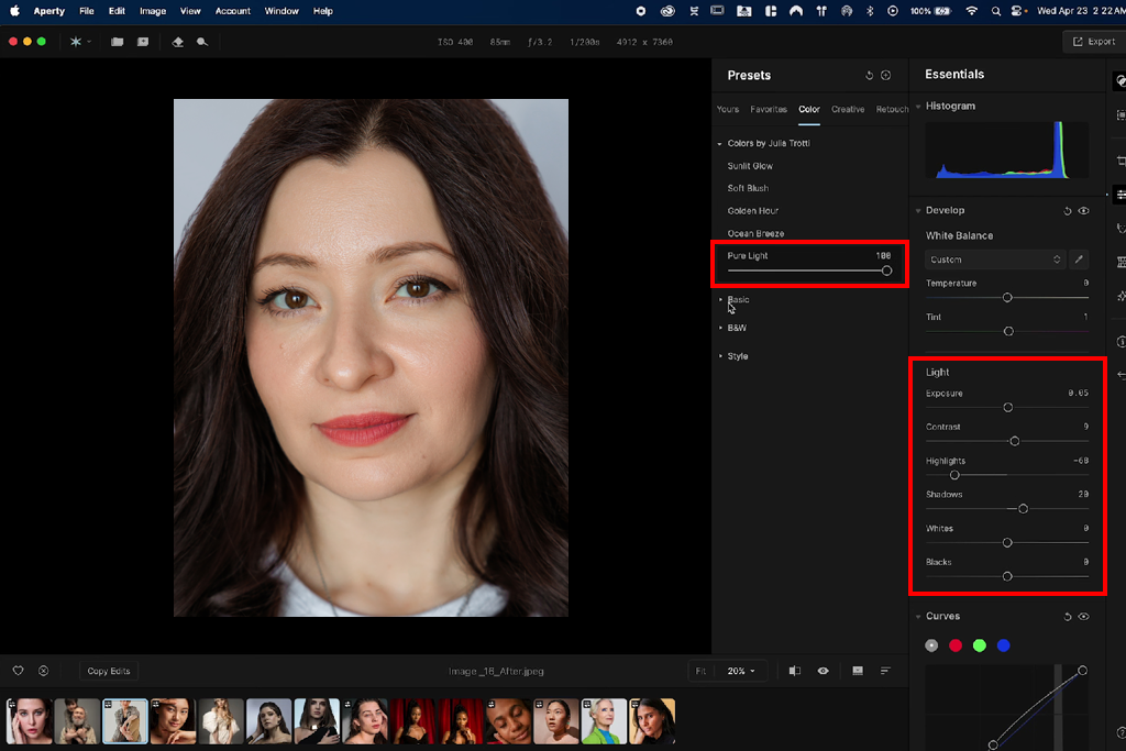 aperty lighting effects
