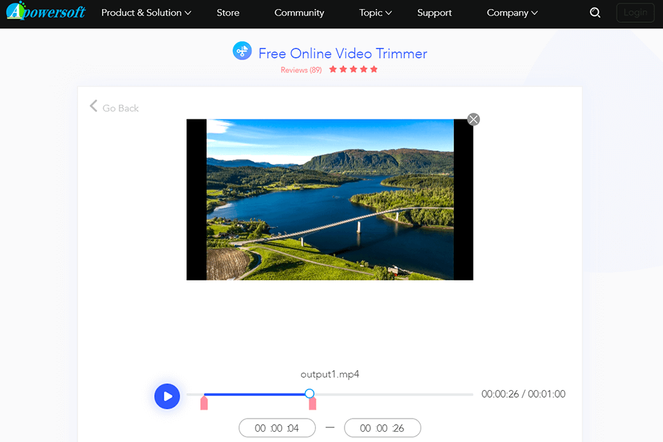 apoweredit free promo video maker interface
