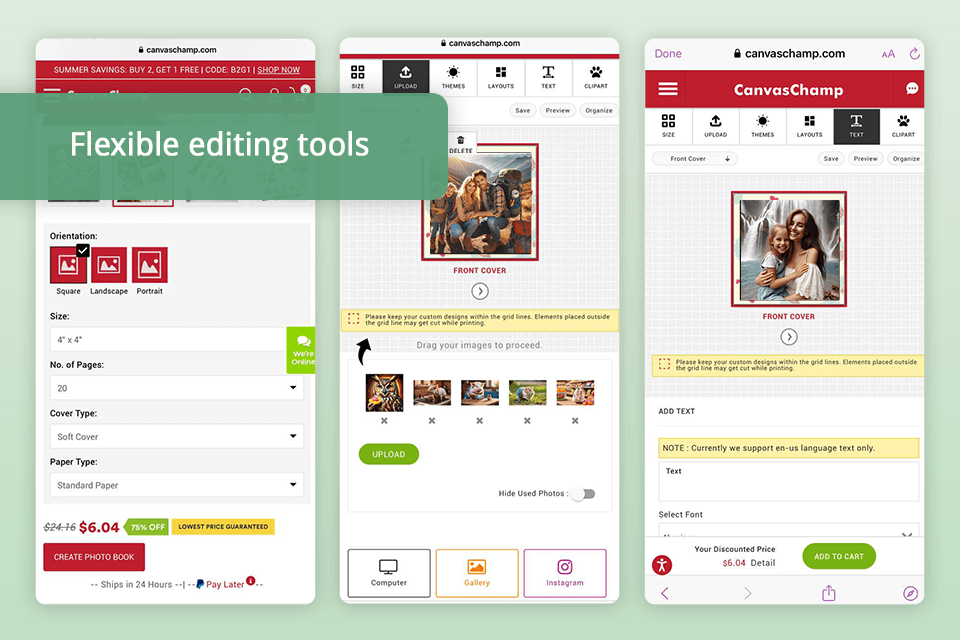 app for making photo books canvaschamp
