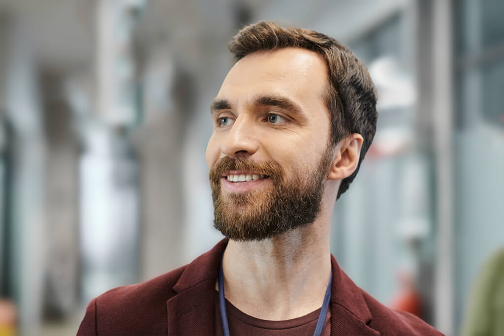 make beard black in photo