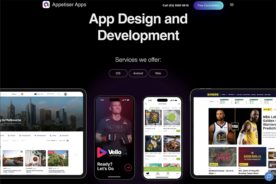 appetiser app development company