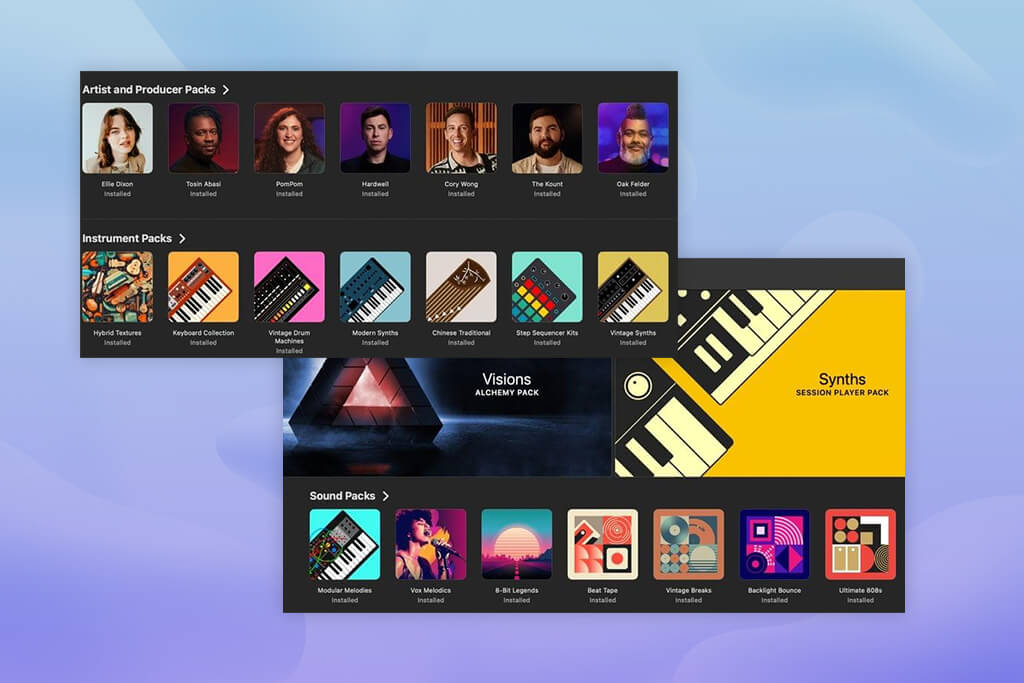 apple creator studio interface