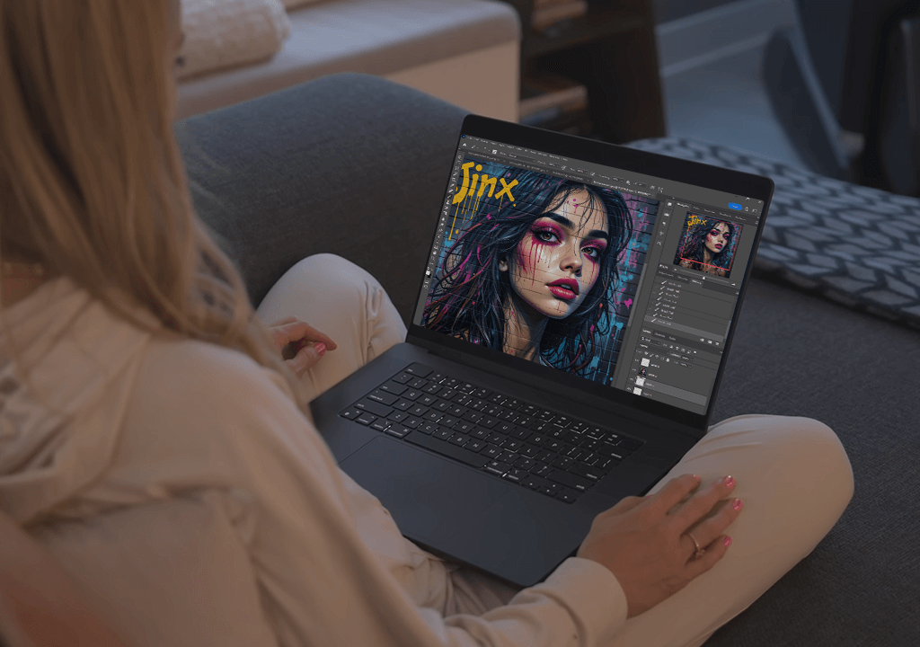 apple macbook pro 16 m4 laptop for drawing lifestyle