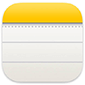 apple notes logo