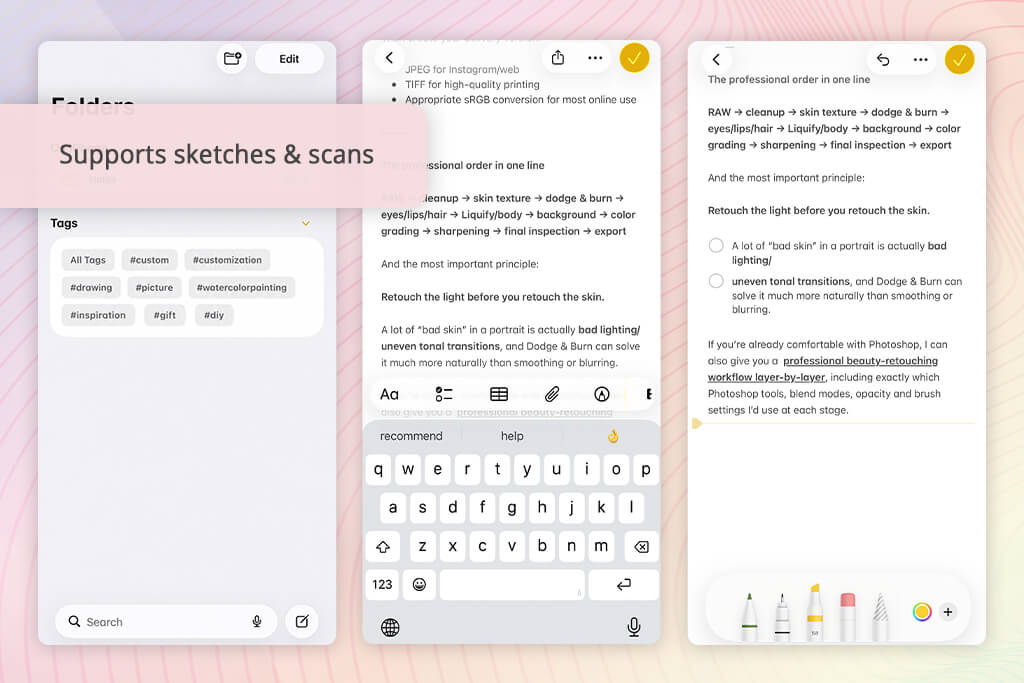apple notes productivity app