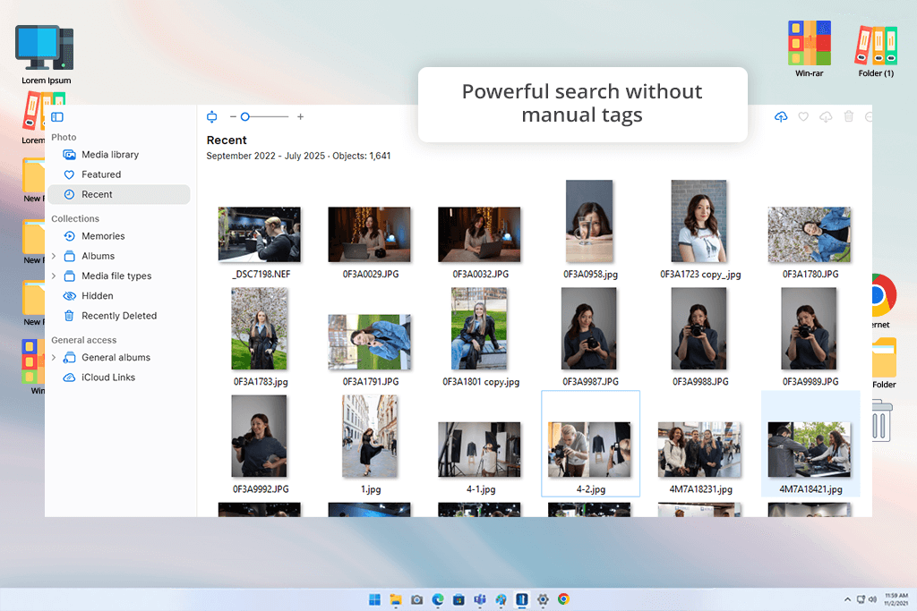 apple photos photo organizing software interface