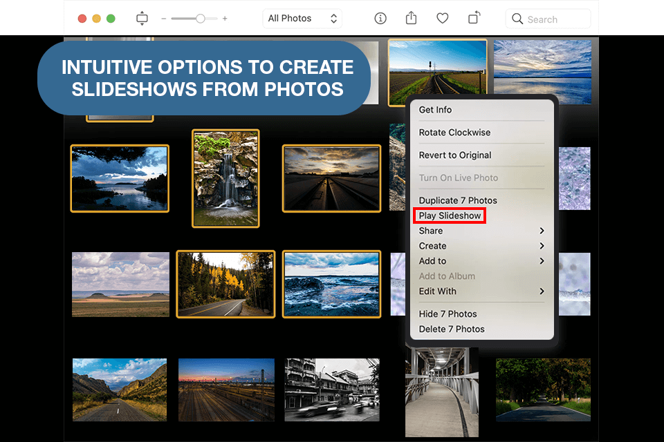 apple photos slideshow maker for mac