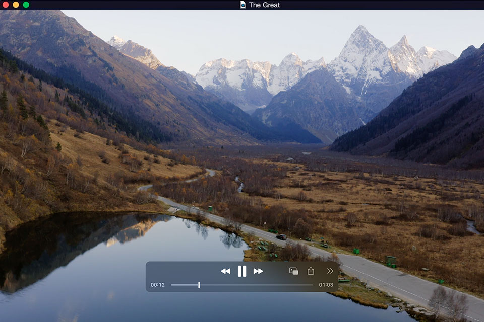apple quicktime mpg player interface