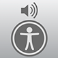 apple voiceover screen reader for the blind logo