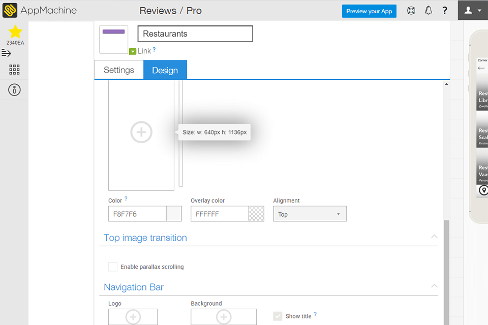 appmachine free app builders interface