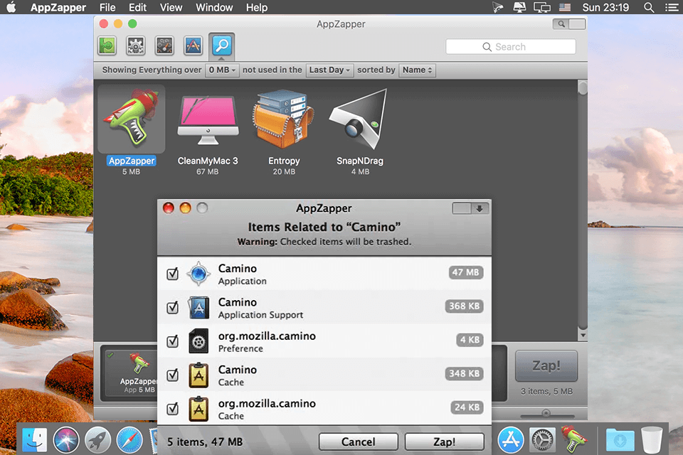 appzapper uninstallers for mac interface
