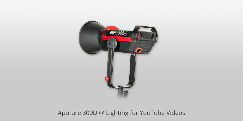 aputure 300d lighting for youtube