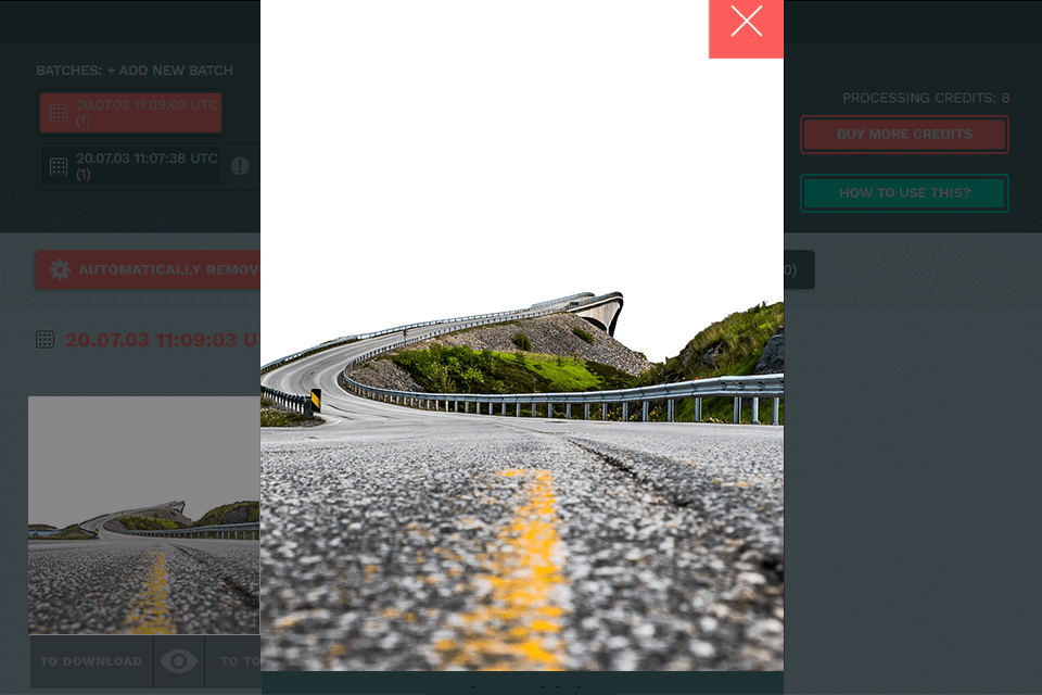 autoclipping إزالة واجهة الخلفية