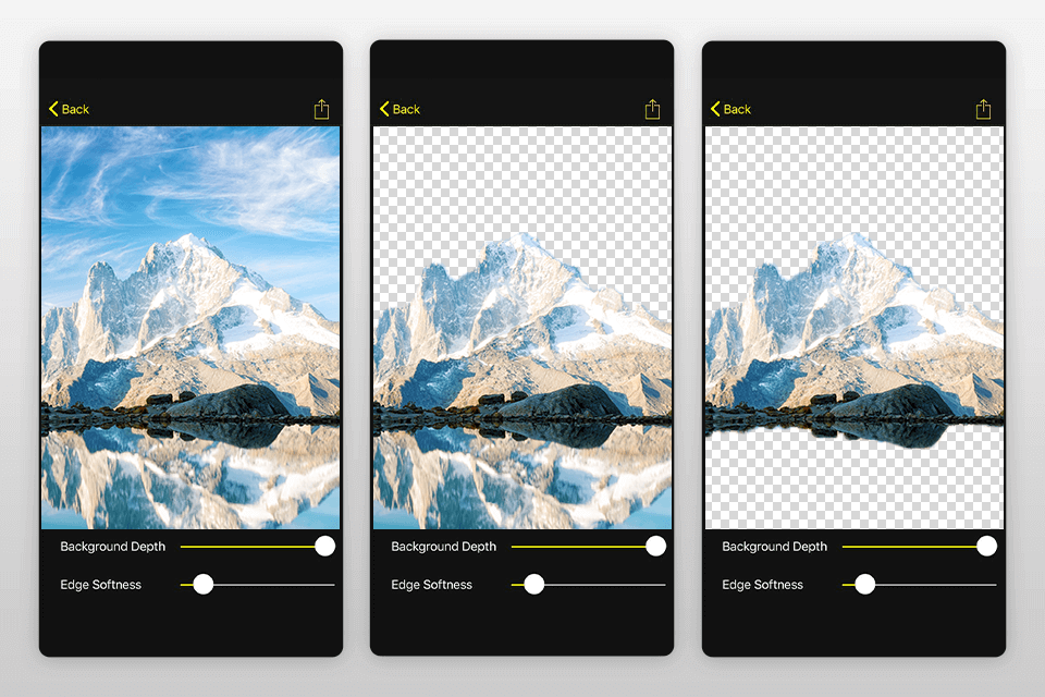 عمق الخلفية ممحاة واجهة البرمجيات الحرة