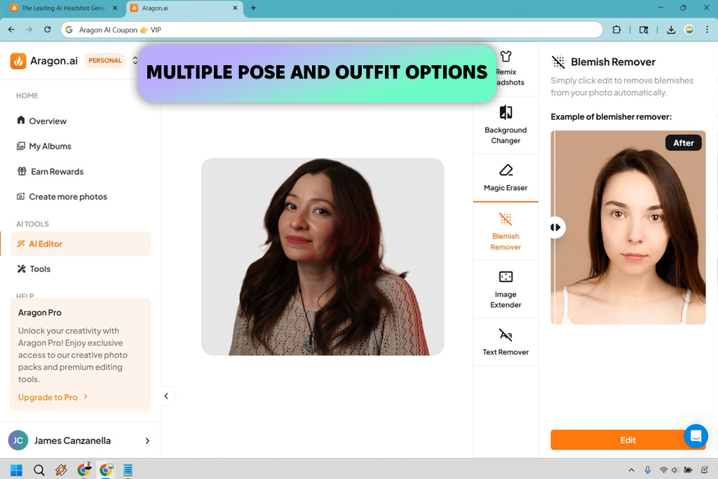 aragon ai headshot generator