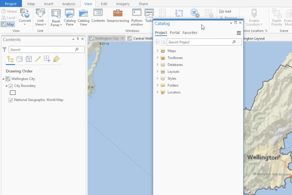 esri arcgis location intelligence software interface