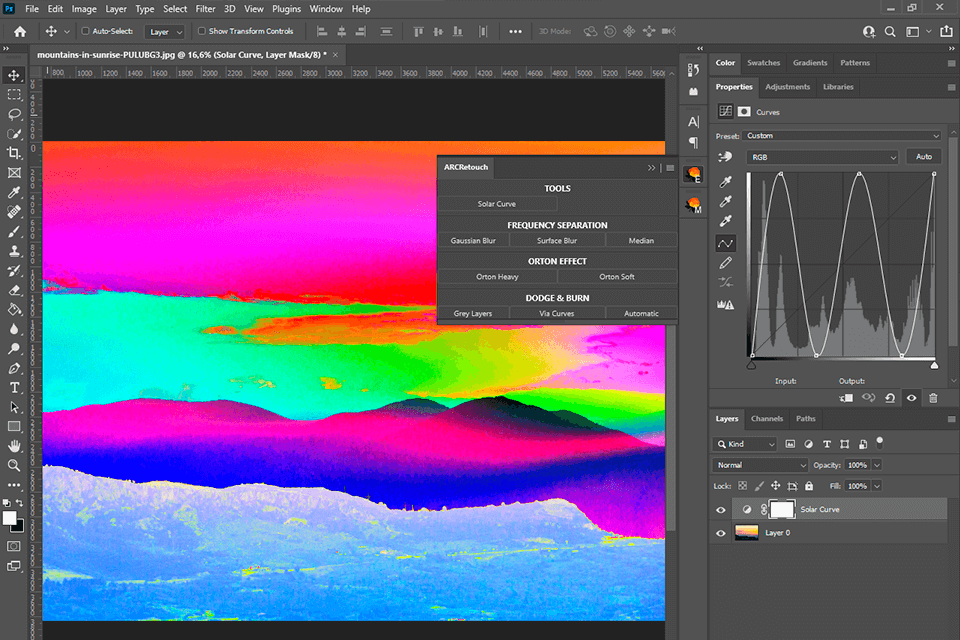 arcpanel retouch tab