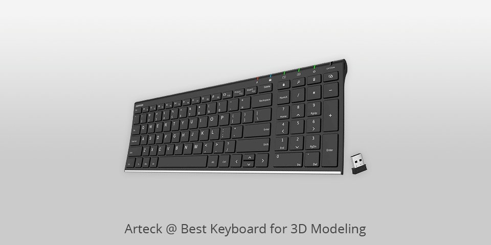 arteck keyboard for 3d modeling
