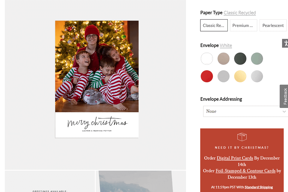 artifact uprising holiday card maker