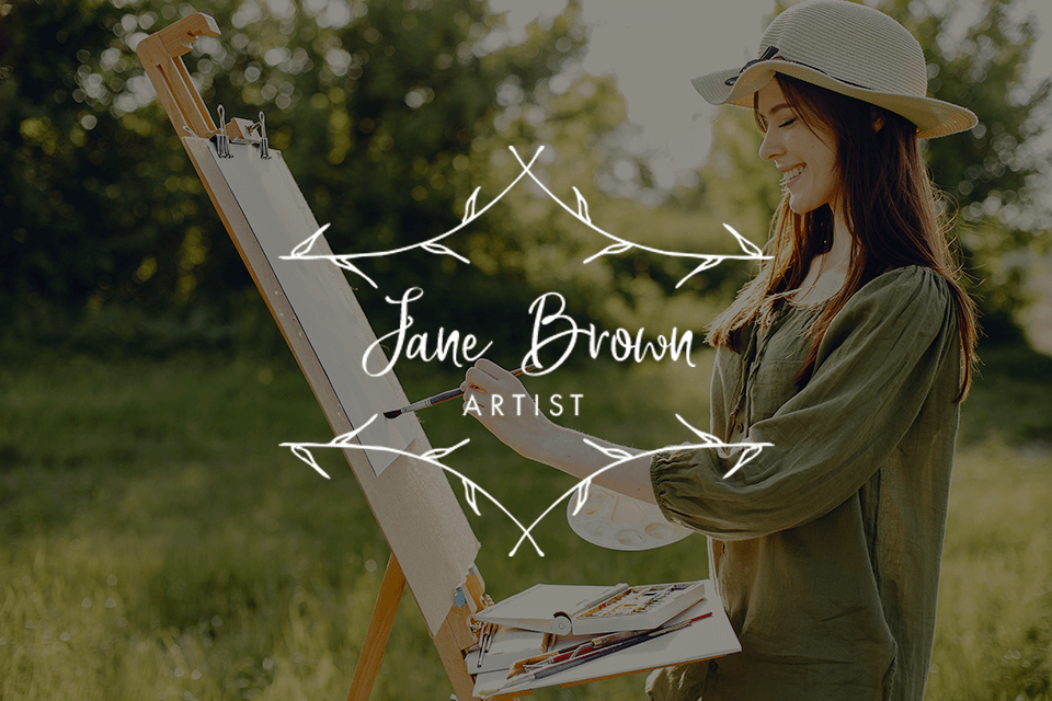 plantilla de logotipo de artista