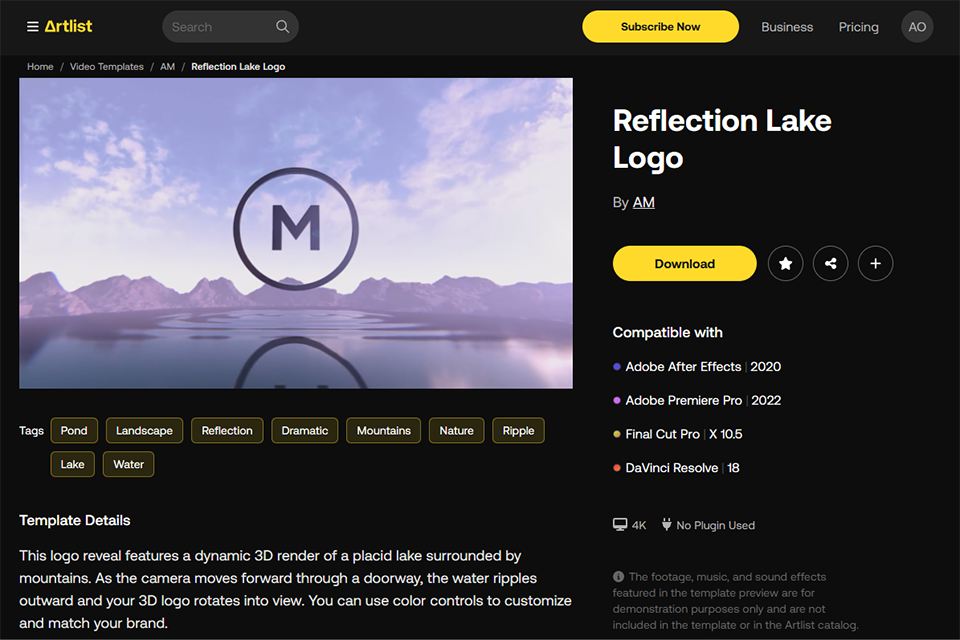 artlist free 360 video editing software