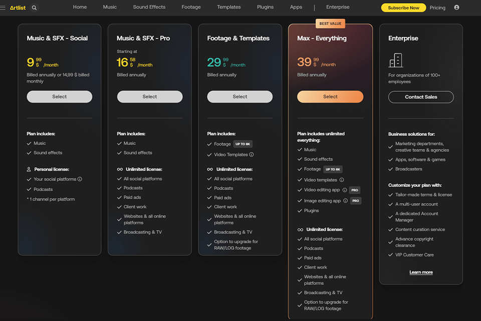 Artlist Review 2024: Free High Quality Music Assets