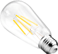 ascher vintage led 6-pack eco friendly light bulb