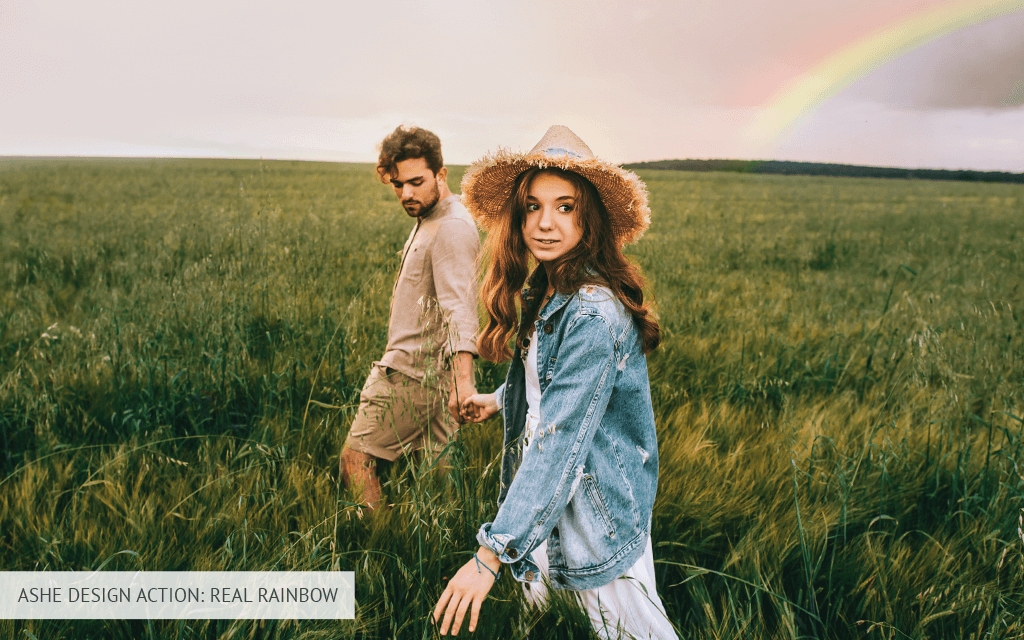 ashe design action real rainbow