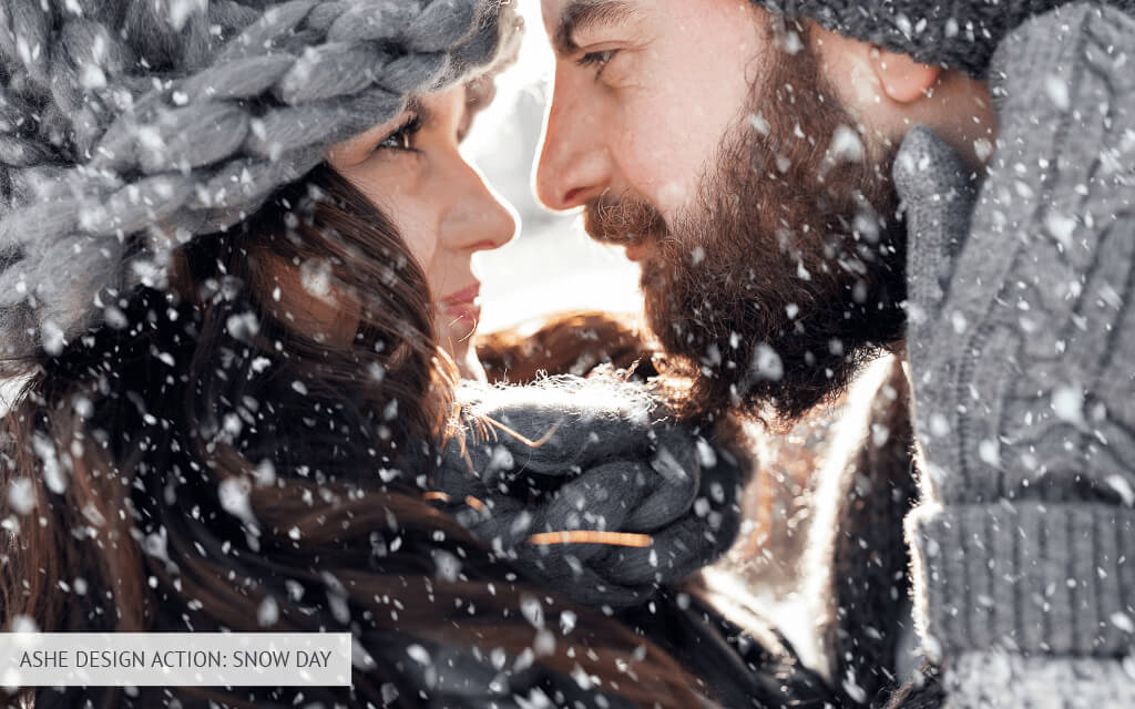 ashe design action snow day