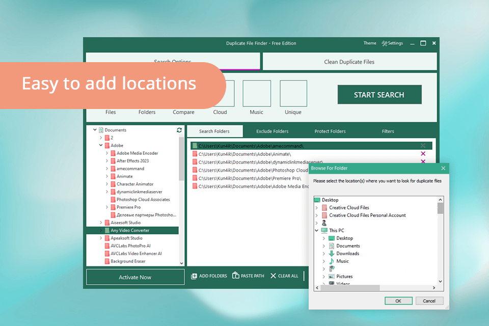 ashisoft folders adding
