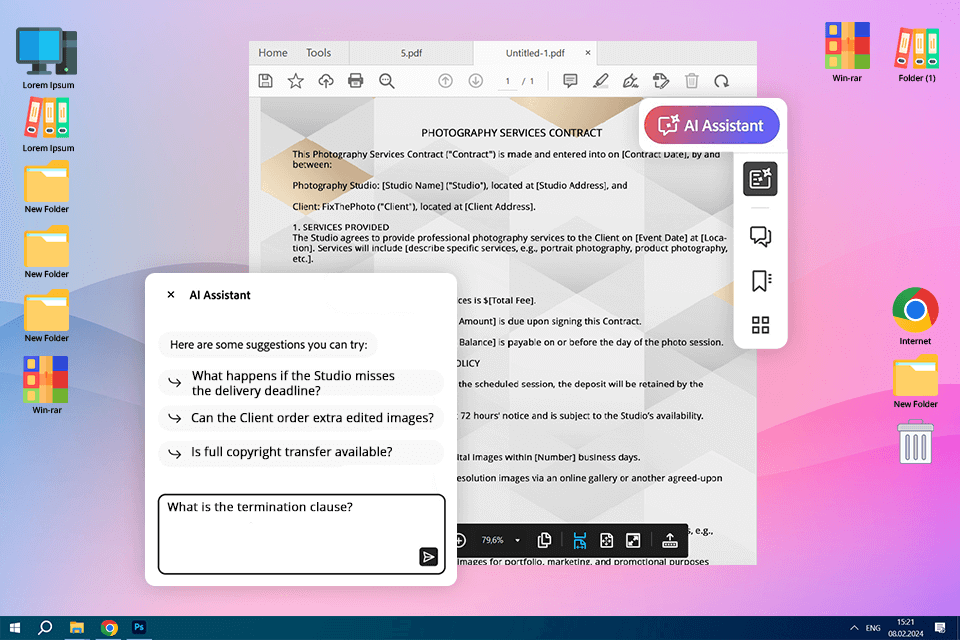 adobe ai assistant acrobat asking