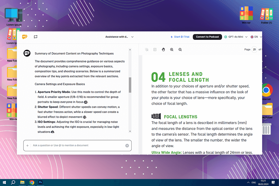 askyourpdf ai tool for summarizing pdf
