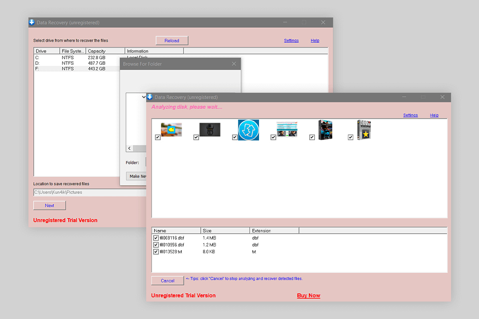 asoftech photo recovery software interface
