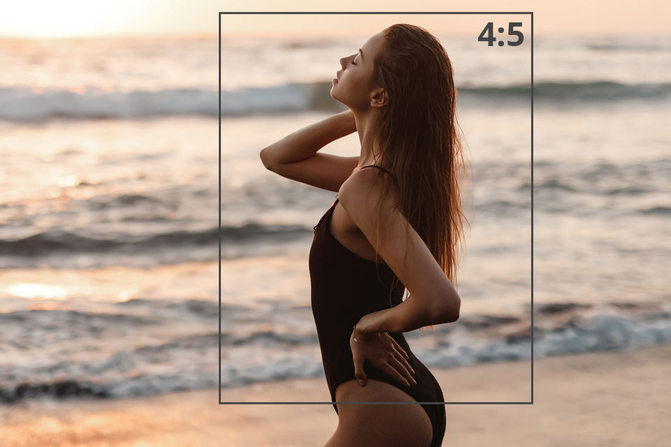 4:5 aspect ratio for photos