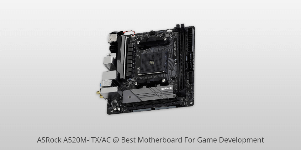 asrock a520m-itx/ac motherboard for game development