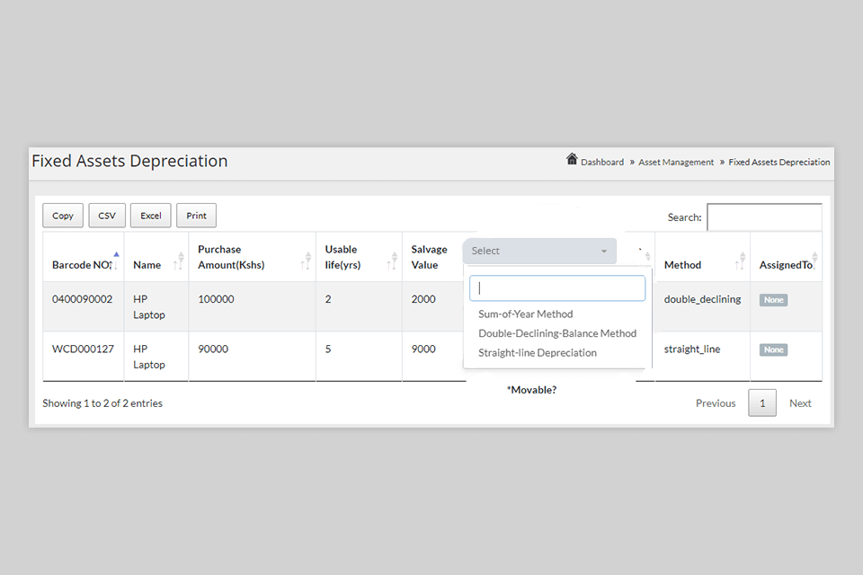 assetrack fixed assets