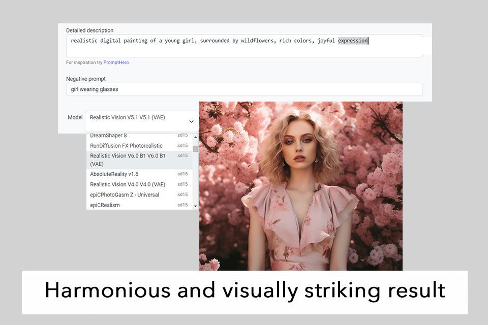 astria text prompts and example