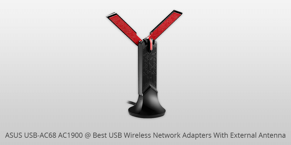 asus usb-ac68 ac1900 usb wireless network adapter with external antenna