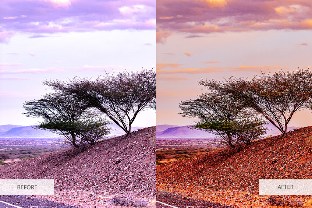 asymmetrical balance photography example color grading