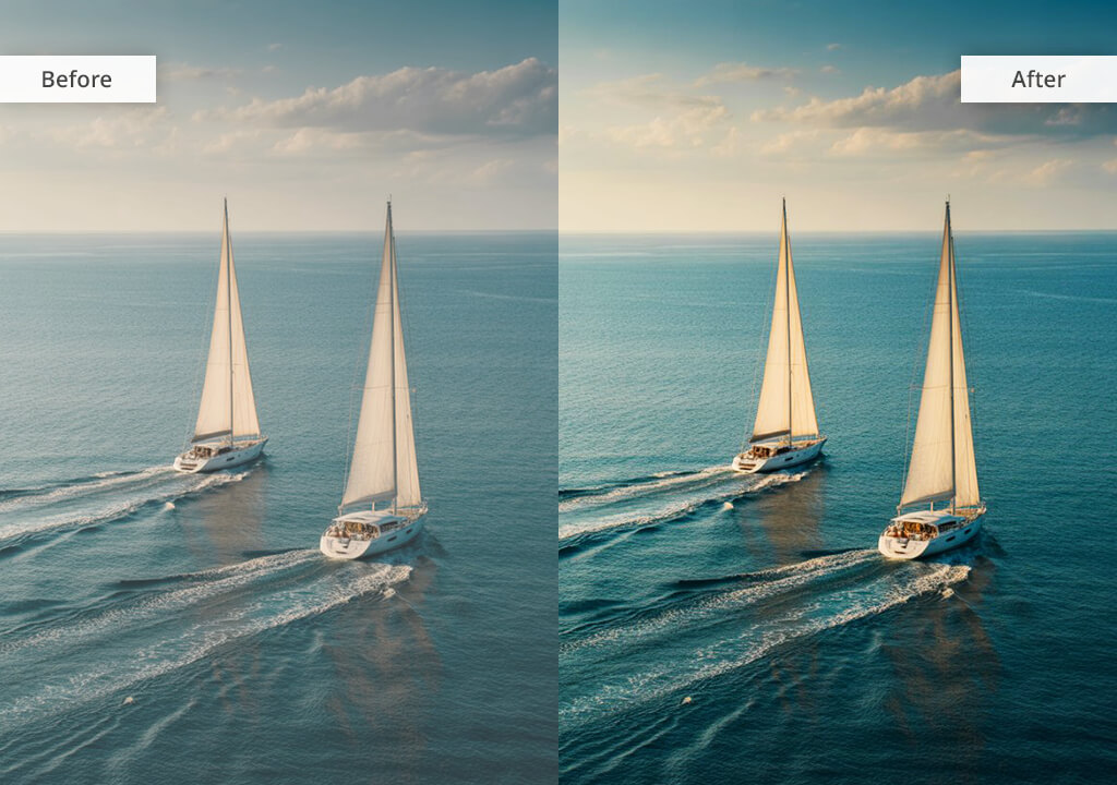 asymmetrical balance photography example contrast