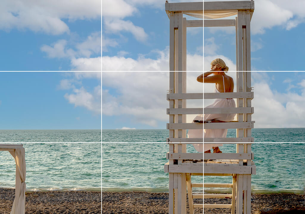 asymmetrical balance photography example rule of thirds