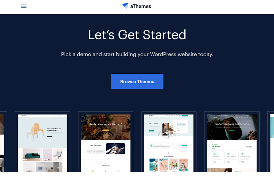 athemes wordpress templates site interface